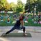Yoga en el parque del Alamillo